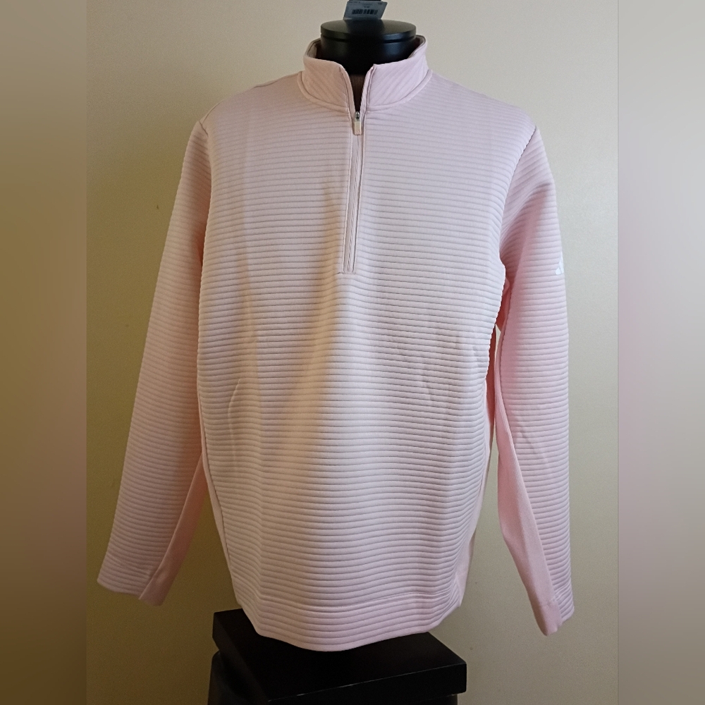 Adidas Golf Ultimate 365 DWR Textured Water Repellent, Sandy Pink - NWT XL $85 - Picture 2 of 6